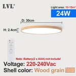 Lampe LED moderne télécommande blanc plat autonome 24W 32W