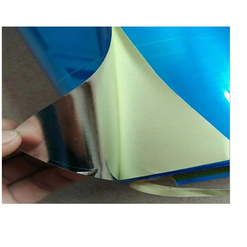 ruban adhésif miroir argenté bleu moderne non adhésif 0.15mm 0.1mm 0.2mm isolation thermique explosion