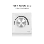 interrupteur led touch dimmer blanc noir rond moderne minimaliste adhésif