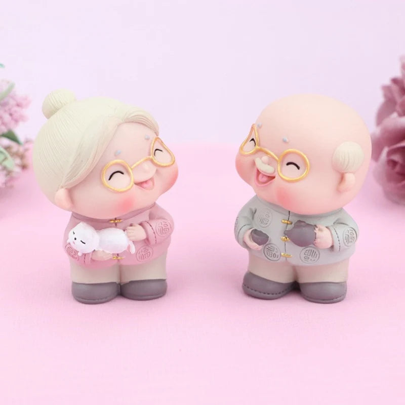 décoration gâteau résine figurines motifs floraux blanc rose mignon cartoony angel pattern