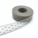 ruban dentelle brodée polyester organza largeur 15mm yards couleurs multiples motifs carrés légèrement transparent