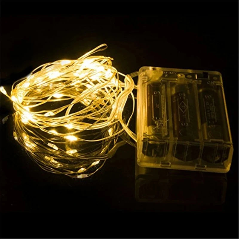 guirlande lumineuse led blanc multicolore noel moderne décoration salon batteries incluses