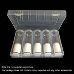 Boîte de rangement transparente pour pièces de monnaie 27mm