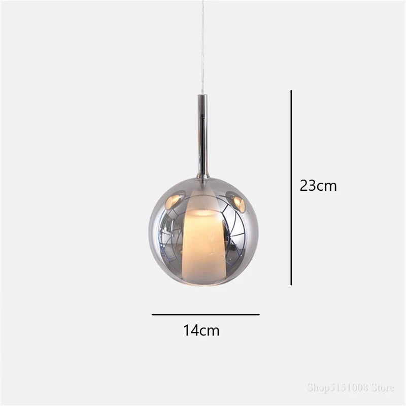 suspension lumineuse moderne transparent miroir doré led 249 2000 lumens 90 260v 5mètres carrés