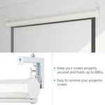support projection blanc moderne kit fixation vis charge lourde écran cinéma