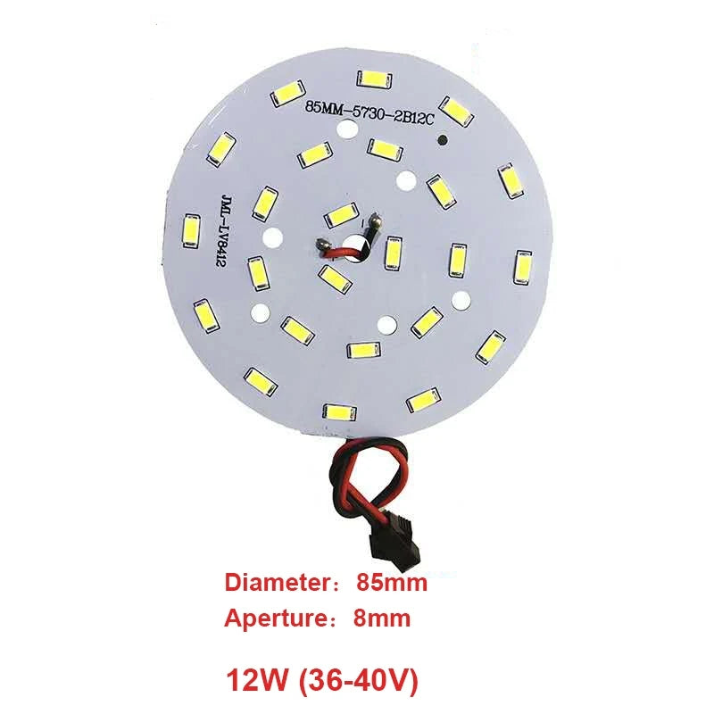 plaque led moderne diamètre 32mm 45mm 55mm 65mm 85mm 138mm led rond gris métallique