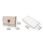 Sac couches pliable moderne pratique toile coton beige clair ceinture cuir bébé portable imperméable