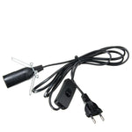 interrupteur lumineux noir blanc moderne e14 e27 variateur switch 1.8m câble électrique prise eu