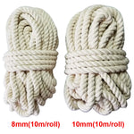corde coton tissée rustique 100 naturelle 2mm 80m rouleau écologique haute ténacité blanc