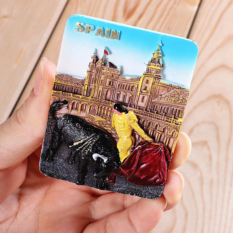 souvenirs aimants réfrigérateur scènes urbaines paysages culturels personnages belgique berlin grèce russie espagne praguechine