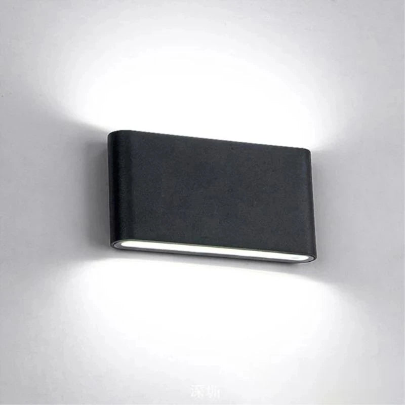lampes murales modernes noir blanc ip65 led 12w 6w minimalisteextérieurintérieur