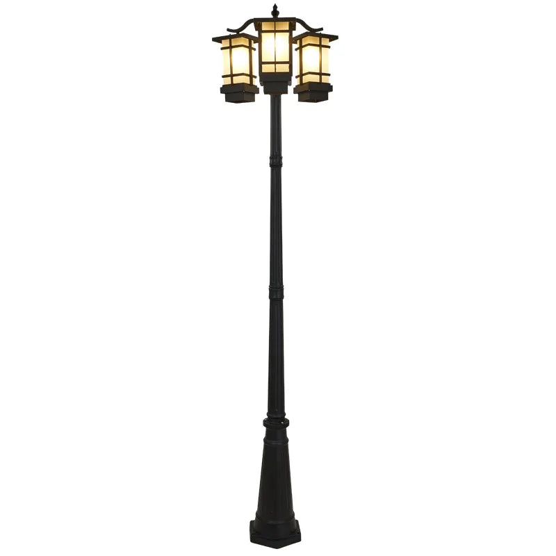 lampe rue industrielle moderne ip65 led noir texture métallique classiqueextérieur éclairage public autonomefluxe lumineux