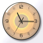 horloge murale moderne abstraite noir doré salon chambre coucher 12 14 16 pouces