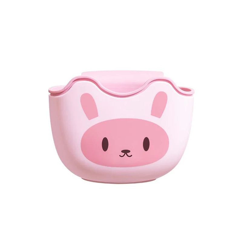 porte savon mural animé bleu vert rose moderne clips Brosse dents savon égouttoir rangement