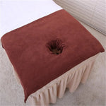 coussin massage rectangulaire microfibre motif quadrillé confortable spa bien être