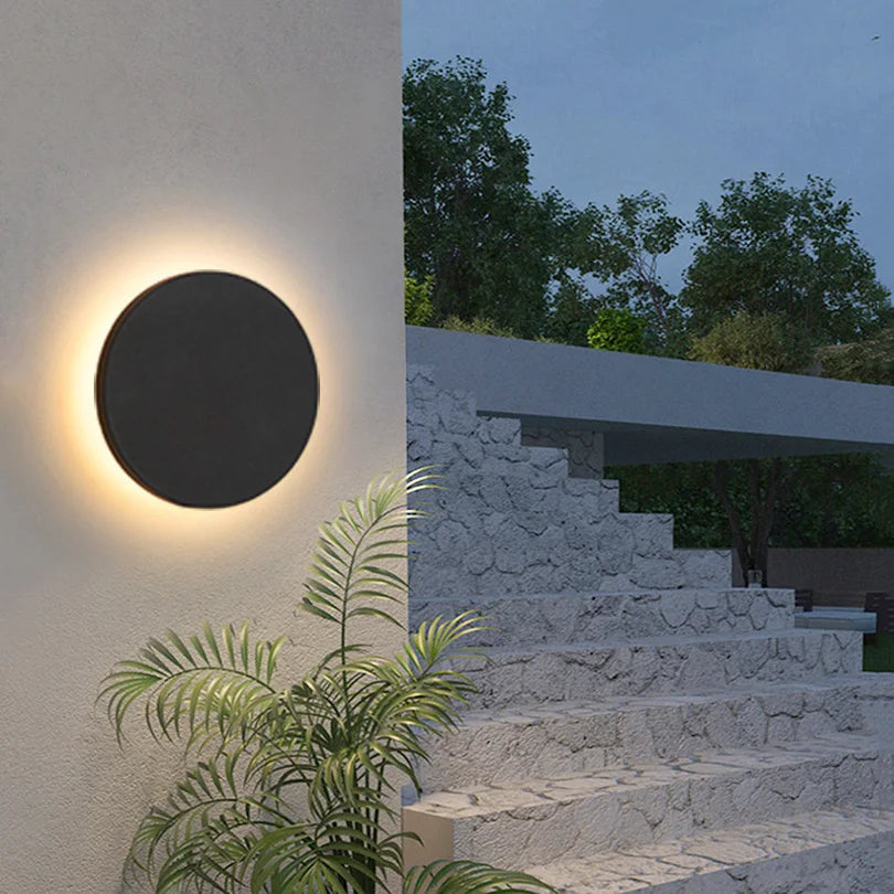 applique murale led moderne étanche ip65 aluminium noire autonome extérieur jardin porche