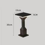 lampe solaire led étanche extérieure moderne noir ip55 flux lumineux 2492000 aluminium matériau
