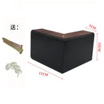 supports muraux bois naturel moderne noir blanc marron foncé finition lisse vis cache