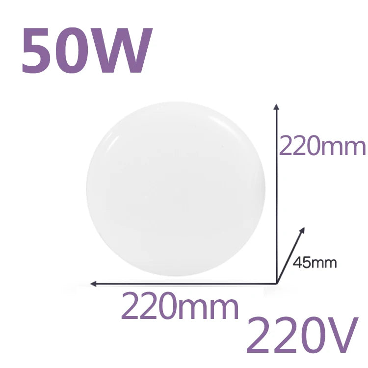 plafonnier led moderne plaque lumineuse blanche minimaliste salon maison éclairage intérieur plat
