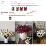 bouquet artificiel fleurs magnolia soie blanc bleu violet rouge intérieur décoration maison anniversaire fête