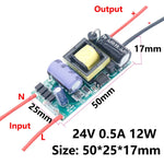 transformateur led 12v 24v alimentation 1a 2a 3a 6w 12w 24w 36w circuits imprimés