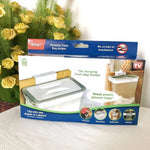 sac poubelle suspendu blanc gris clips utilisation multiple moderne pratique cuisine organisateur