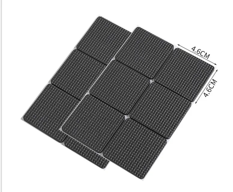 protecteurs meubles adhésifs mousse eva noir tissu petits points pratique utilitaire 12pcs rond 30pcs