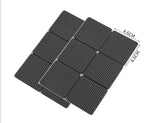 protecteurs meubles adhésifs mousse eva noir tissu petits points pratique utilitaire 12pcs rond 30pcs