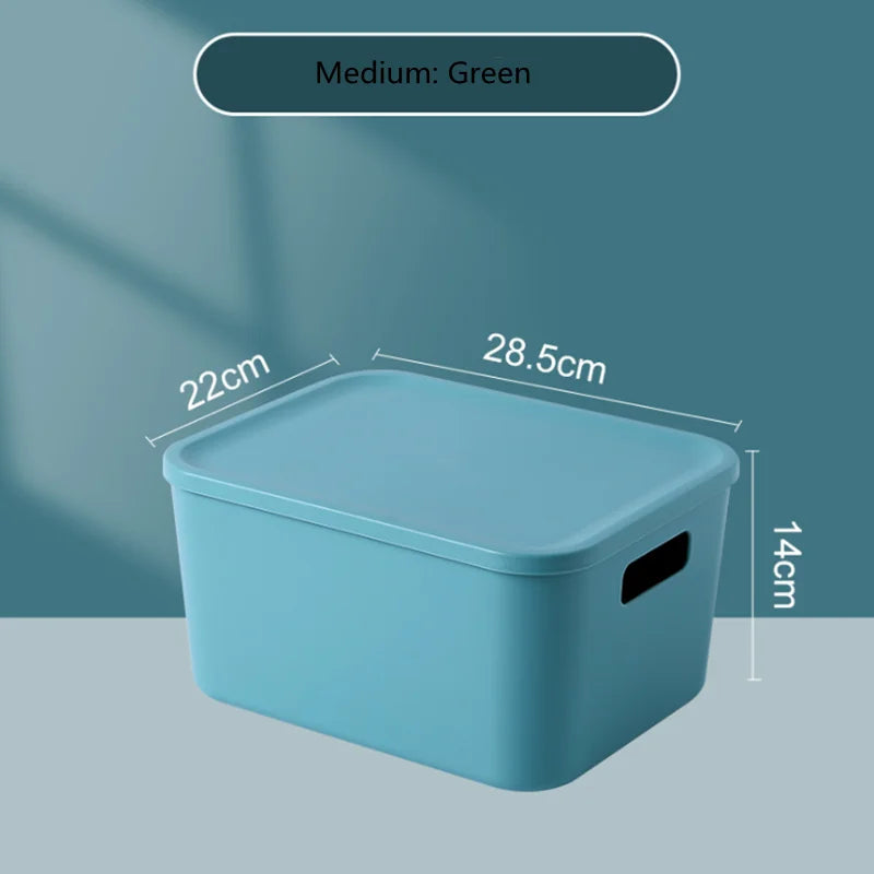 boîtes rangement modernes bleu orange jaune matériau plastique respectueux environnement treillis couvercle petite moyenne