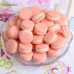 décoration noël macarons résine couleurs vert rose jaune classique artificiels 13x23mm non comestible