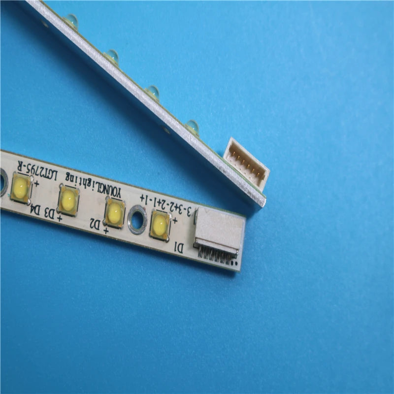 ruban led blanc points lumineux jaunes moderne connecteur extrémités led 36 blancs