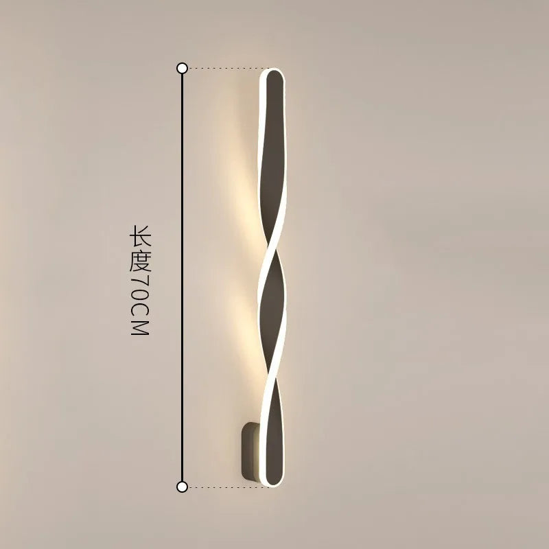 lampe murale moderne blanc ondulé fixée 220V LED 20+luminaires chambre salon