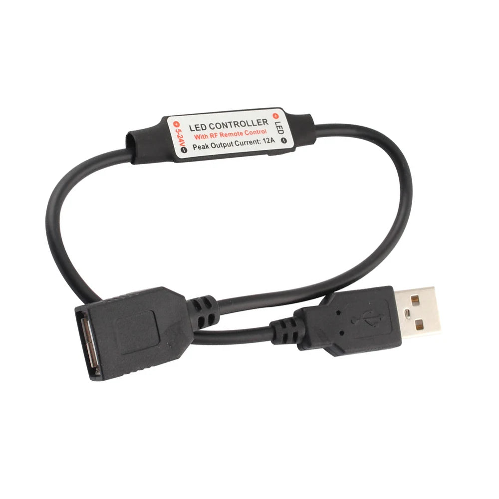 contrôleur led télécommande rf usb 5v 11 boutons noir blanc moderne