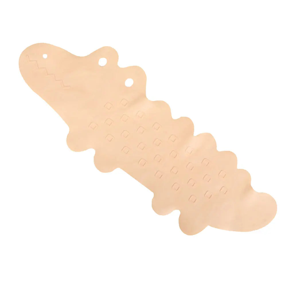 tapis bain enfant motif crocodile bleu vert rose non glissant salle bain