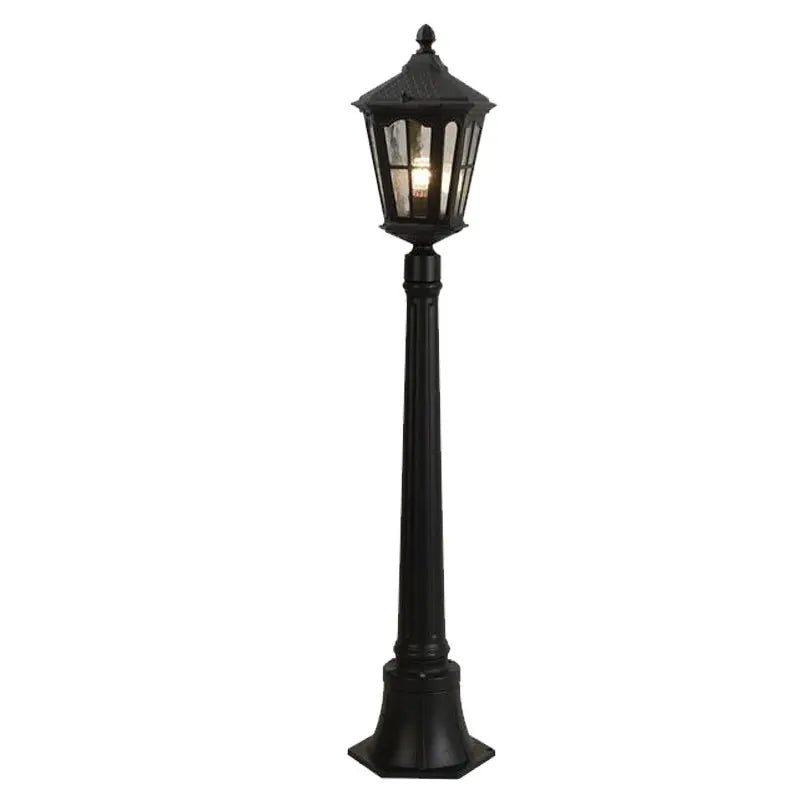 lampe sol vintage métal bronze noir led ip65 extérieure classique