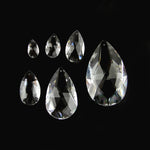 pendants cristal goutte transparent facettes modernes élégants chaines fines lustre décoration lumière