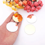 décoration mariage anniversaire fiançailles blanc doré miroirs ronds adhésifs 3cm 4cm 5cm 6cm modernes