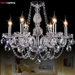 lustre or transparent cristal strass classique led éclairage semi encastré art déco