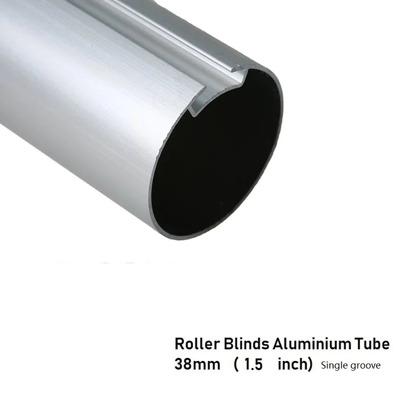 tube stores roulants aluminium argenté opacité moderne simple double rainures