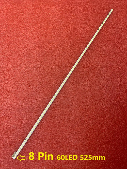 ruban led blanc 60 diodes 525mm moderne connecteur broches télévision éclairage personnalisable aluminium