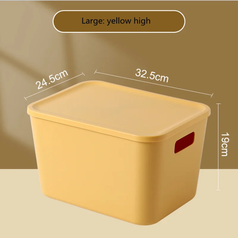 boîtes rangement modernes bleu orange jaune matériau plastique respectueux environnement treillis couvercle petite moyenne