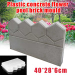 moule brique jardin hexagonnel moderne gris clair plastique construction décorationextérieur