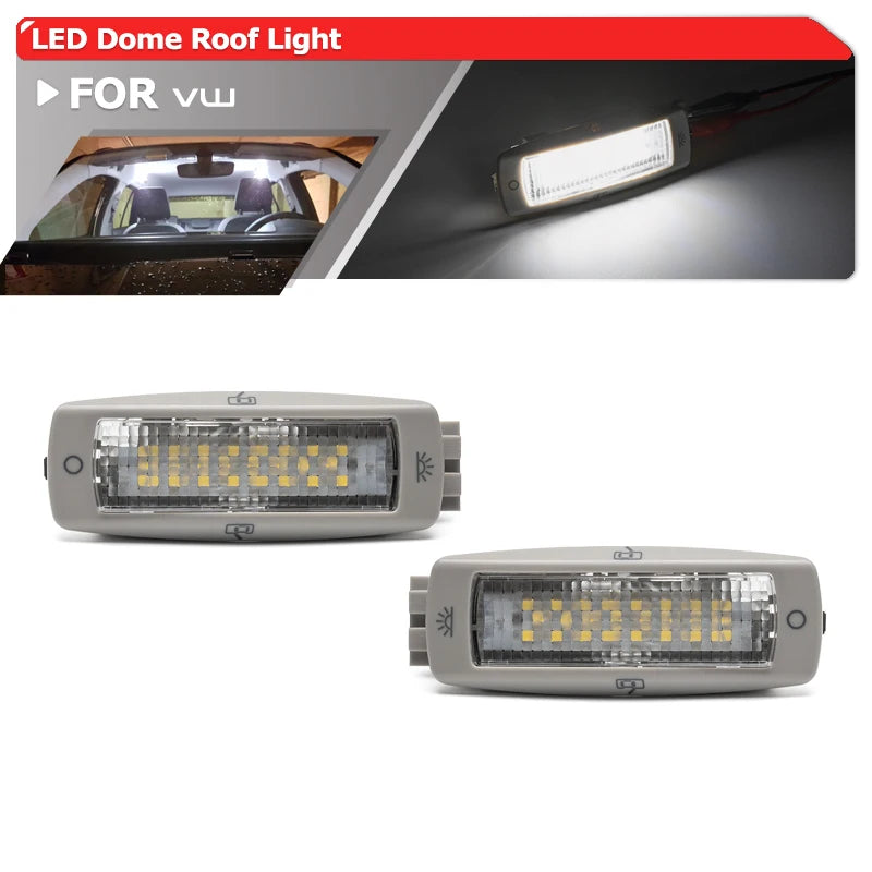lampe toit led gris moderne clips vw golf passat caddy fabia superbe leon