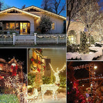 guirlande lumineuse solaire vert blanc modes étanches décoration noël
