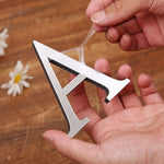 lettre acrylique miroir argentée autocollante décoration murale alphabet moderne fête mariage maison diy