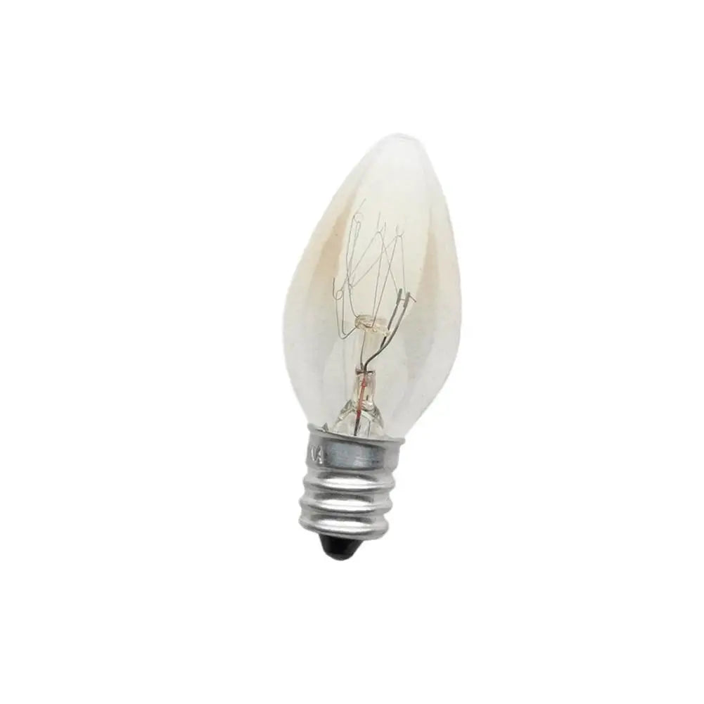 ampoule incandescence filament visible culot E12 10W 220V transparent classique fête