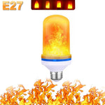 ampoule effet flamme led modes e14 e27 décoration intérieure simulant feu orange blanc