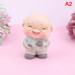 décoration gâteau résine figurines motifs floraux blanc rose mignon cartoony angel pattern