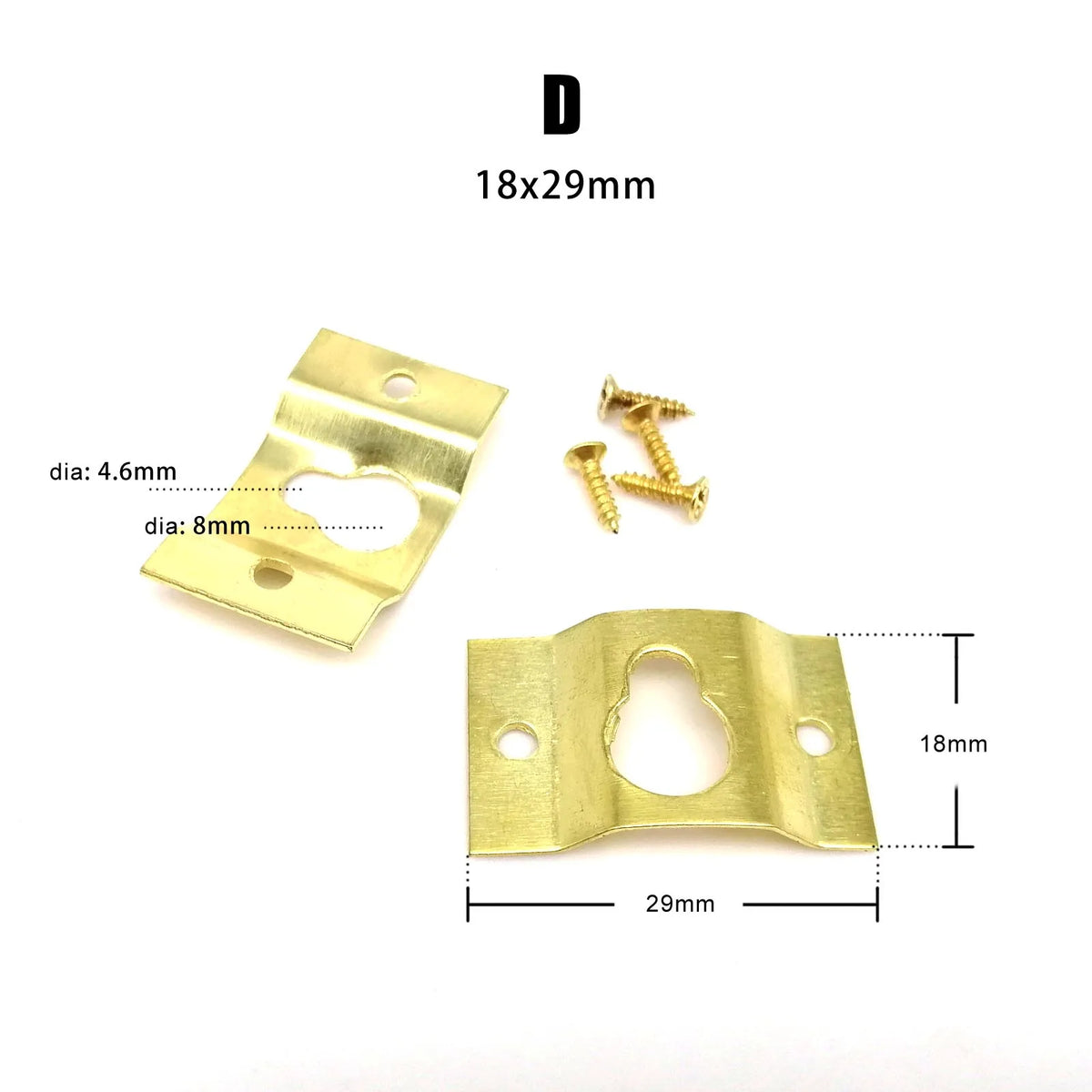 plaques fixation vis or argent noir modernes 10pcs 25pcs