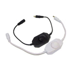 interrupteur rotatif led noir blanc gradation on off adhésif moderne certification ul rohs